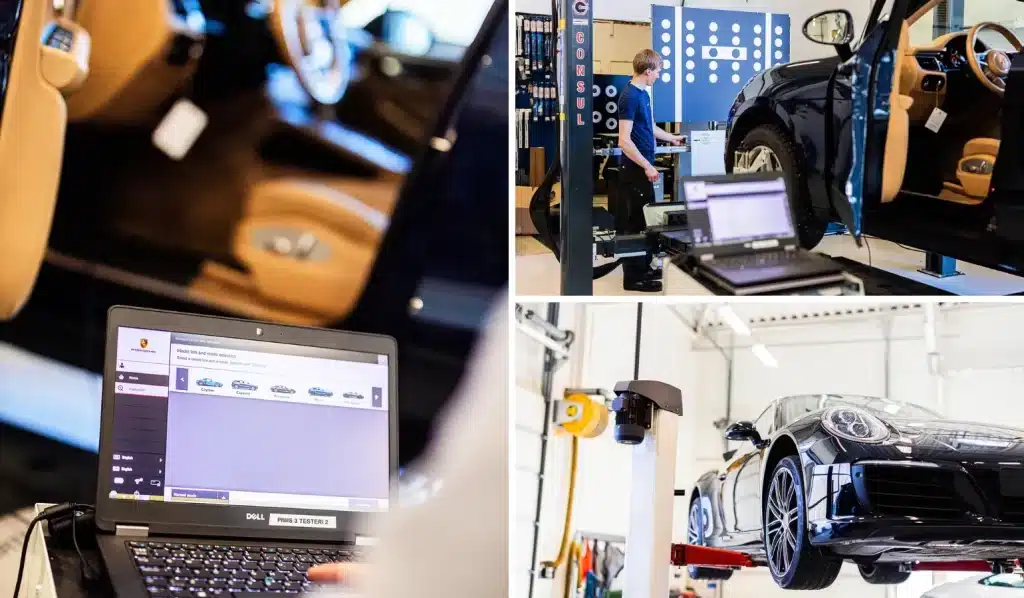 Huollamme ja kalibroimme Porschen kamera ja kaistavahdit ml. Night Vision